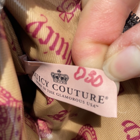 JUICY COUTURE Y2K Velour Makeup Bag Mini bag Clutch - Picture 9 of 10